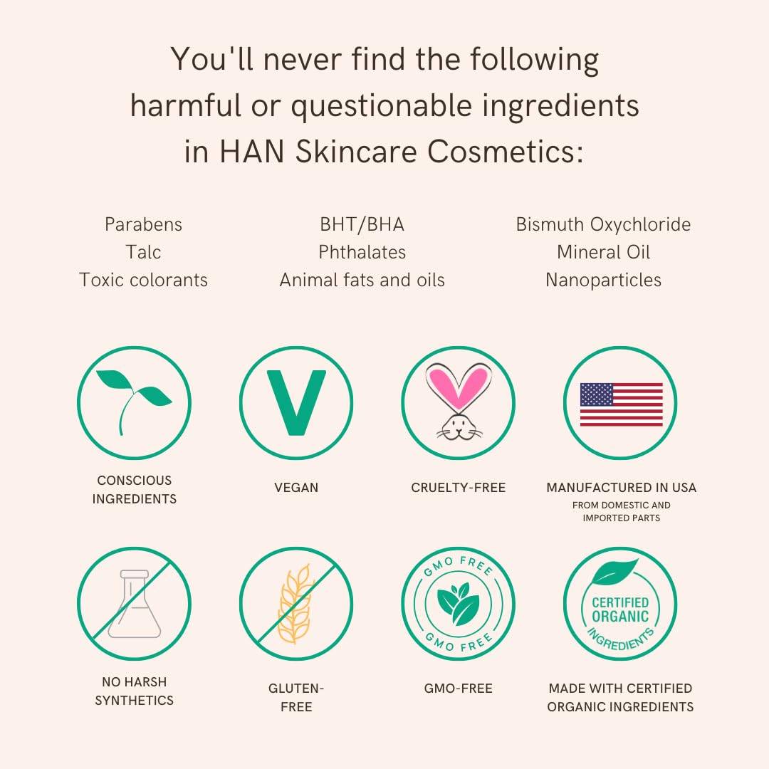 HAN Skincare Cosmetics Serum CC with SPF 30 I Vegan I Cruelty-Free I Waterless (Shade 1)