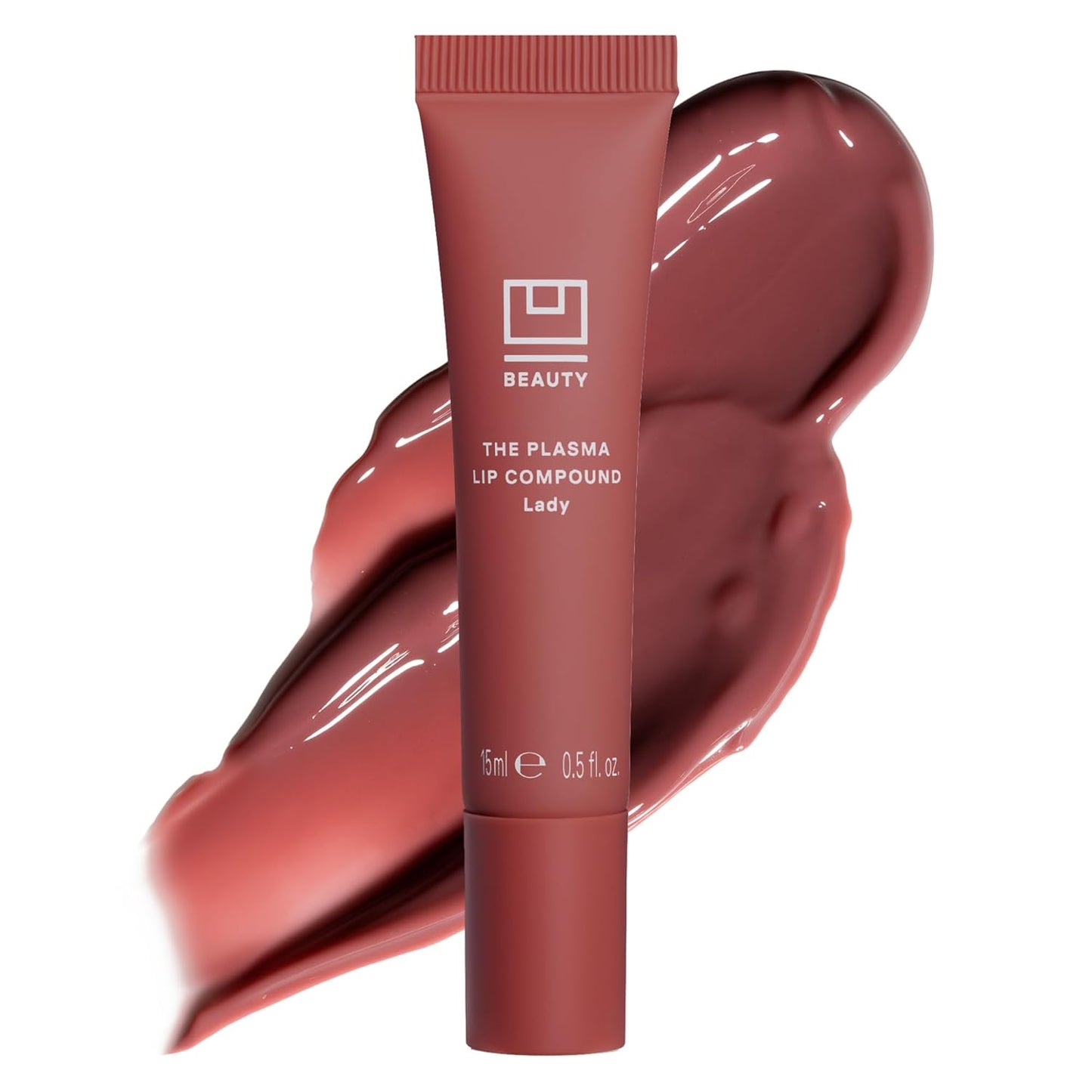 U Beauty The PLASMA Tinted Lip Compound - Anti-Aging & Anti-Wrinkle Lip Gloss, Hyaluronic Acid, Shea Butter & Peptides for Hydration & Plumping, Lady- 15 mL