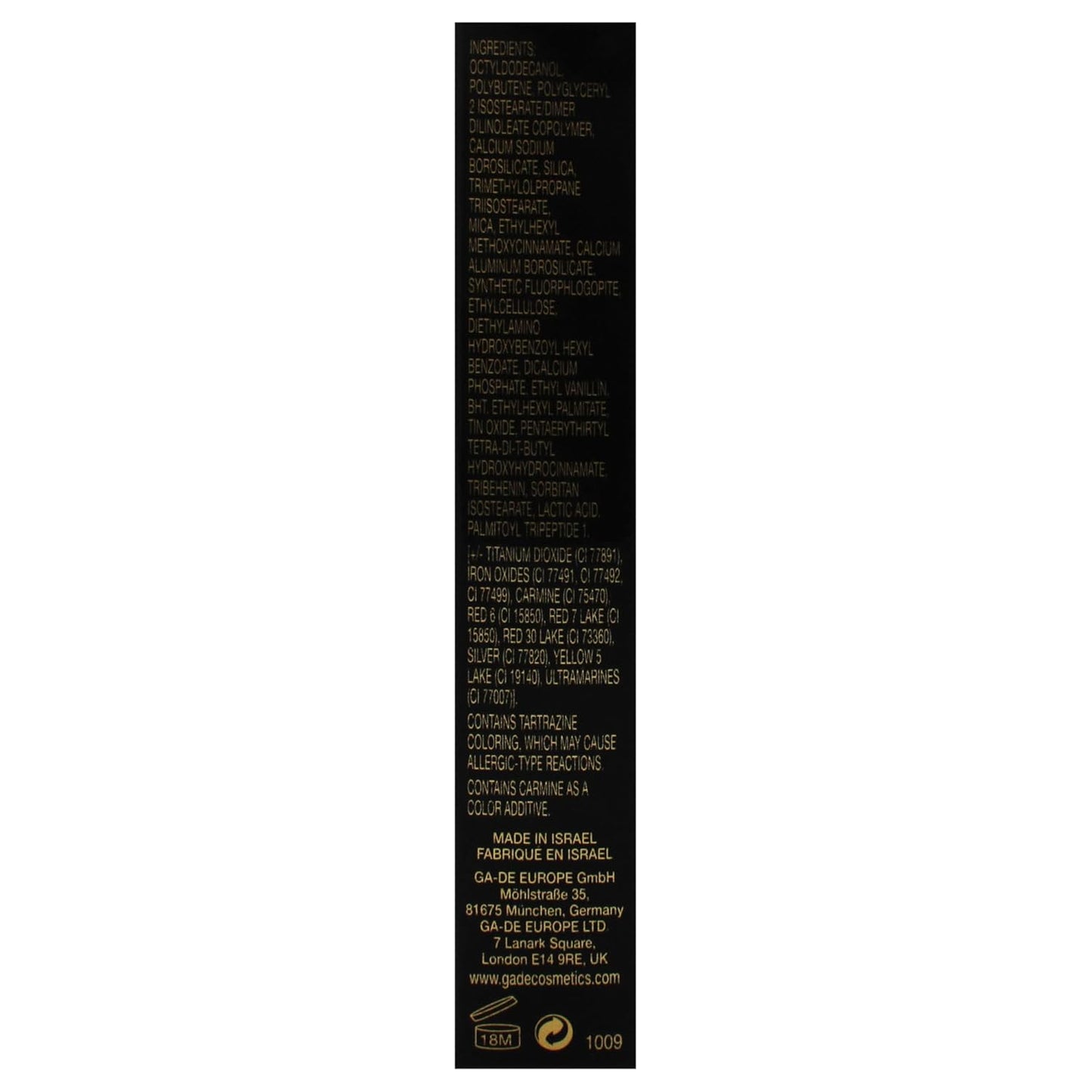 GA-DE Crystal Lights Lip Gloss, 815 - Enriched with Light-Reflecting Crystal Pearls - Smooth Silky, Rich Color - Moisturizes and Adds Shine - 0.2 oz