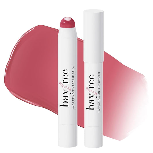 Tinted Lip Balm Plumper, Glossy, Pump Lips, Lightweight, Moisturize & Tint with Jojoba Seed Oil, Vegan Lipbalm Lip Care, Shimmer Orchid