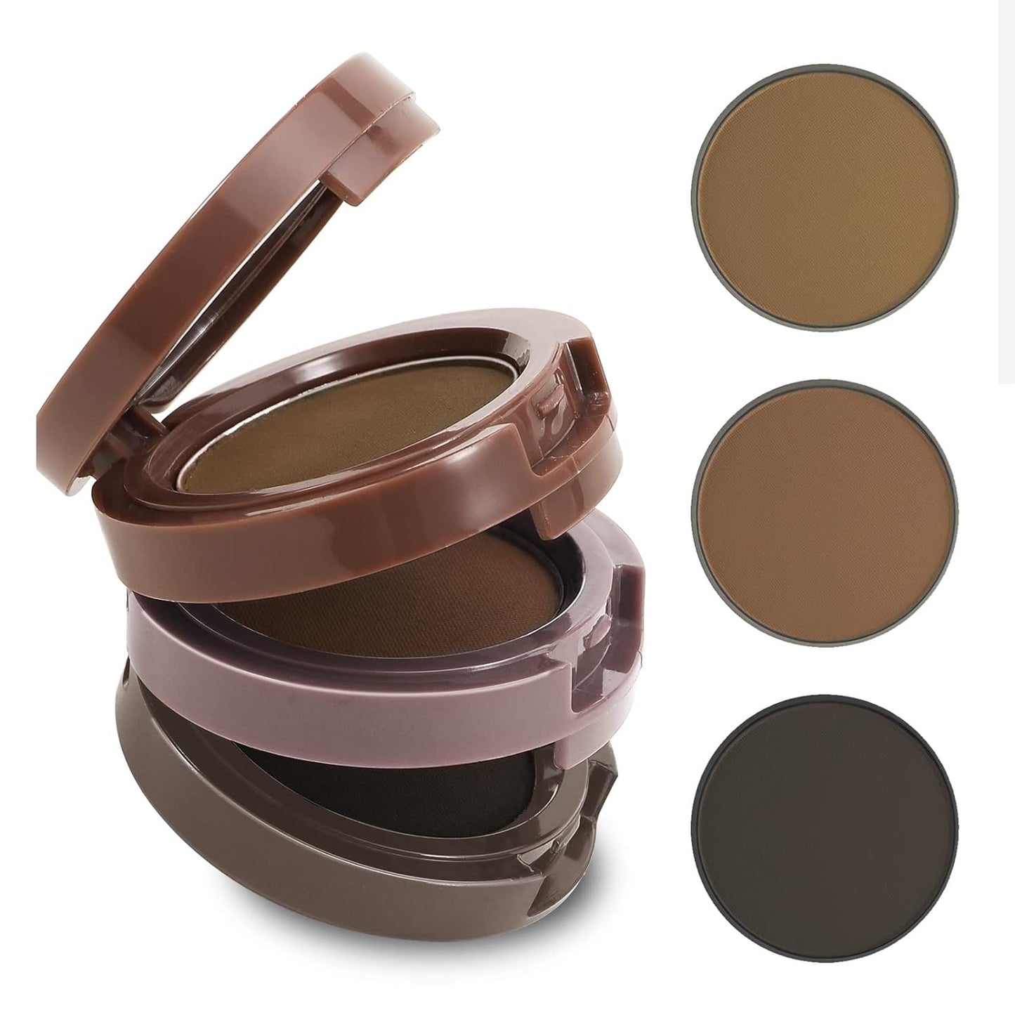 Boobeen 3 Color Eyebrow Powder Palette, Waterproof Eyebrow Makeup, Brow Definer to Shape Perfect Brow