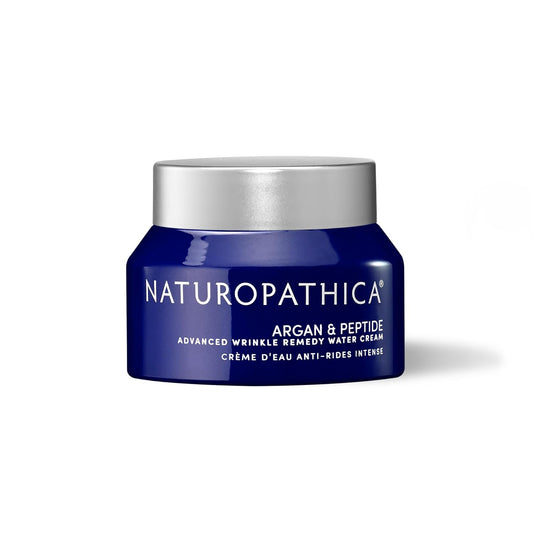 Naturopathica Argan & Peptide Advanced Wrinkle Remedy Water Cream, Anti-Aging Daily Facial Moisturizer for Normal and Mature Skin, Firming Face Cream for Men and Women, 1.69 fl oz