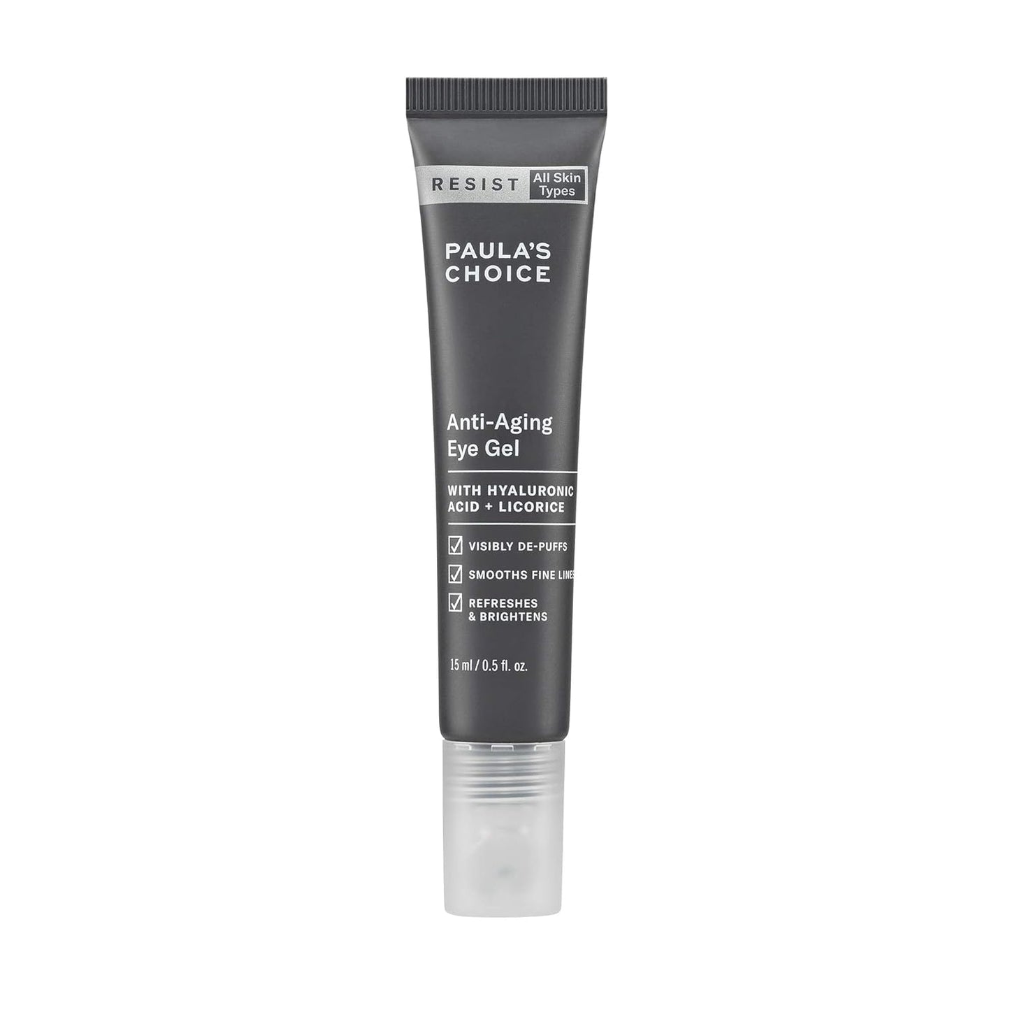 Paula's Choice RESIST Anti-Aging Eye Gel with Hyaluronic Acid, for Dark Circles, Puffy Eyes, Crow's Feet, Fine Lines & Wrinkles, 0.5 Ounce