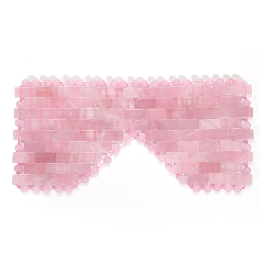 Jade Eye Mask, Rose Quartz Eye Mask，Gemstone Eye Mask Anti Aging Therapy Hot or Cold Using