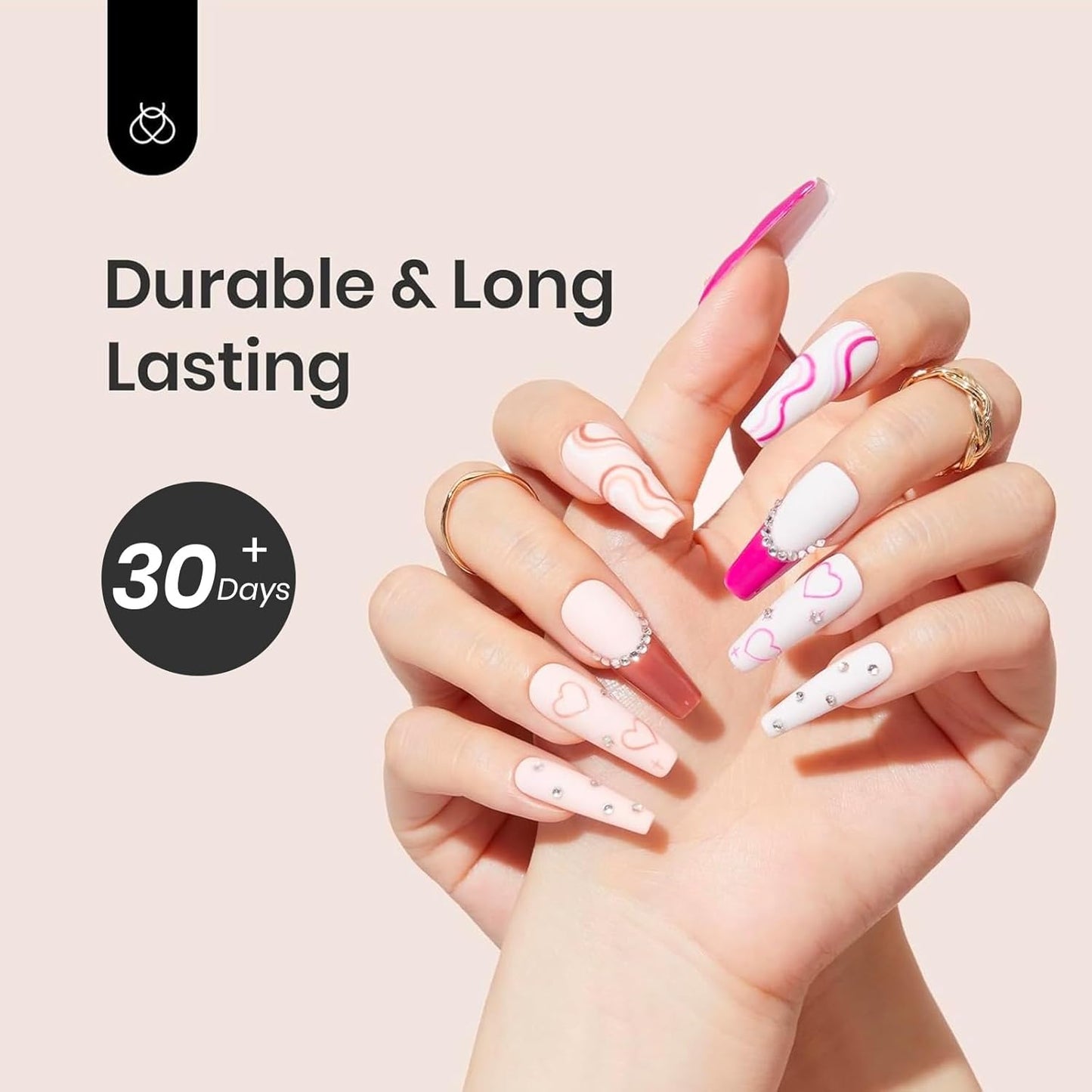 beetles Gel Polish Gel Base Coat, 15ml Prebond Base Gel Nail Polish Long Lasting Soak Off U V Nail Lamp Base Coat Upgraded Formula for Salon DIY Design Manicure Gifts for Women