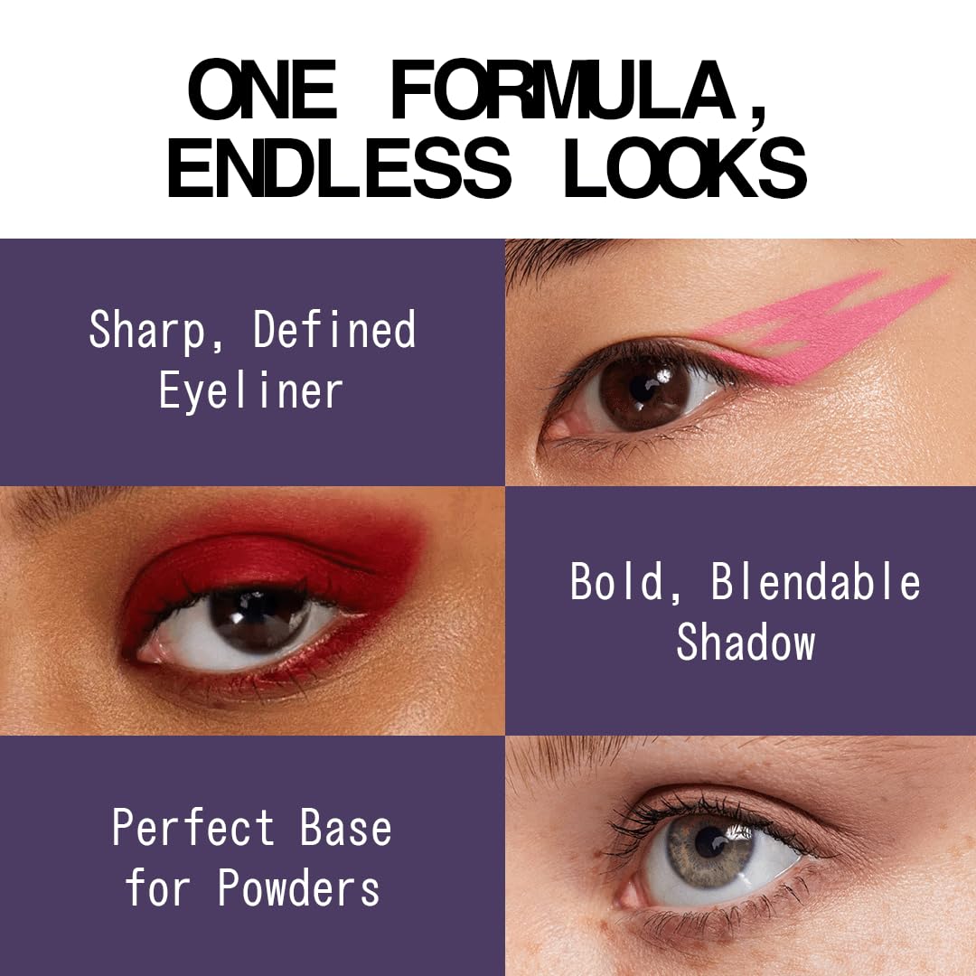 about-face Matte Fluid Eye Paint Infinity – High-Pigment Liquid Eyeshadow, Long-Lasting, No-Budge Matte Finish, Vegan & Cruelty-Free (Rich Eggplant)