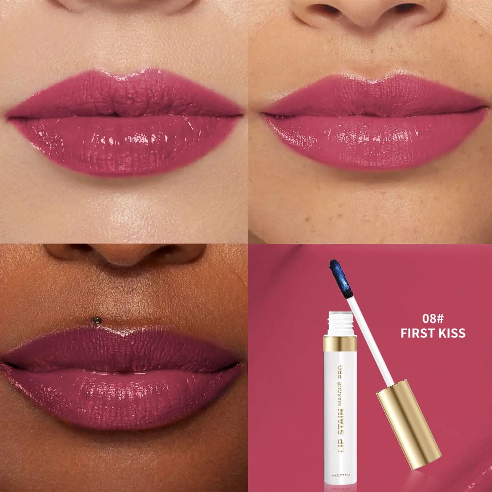 Lip Stain Peel Off – Long Lasting Waterproof Lip Tint, Smudge Proof Transfer Resistant Lip Stains Tattoo,High Pigment Matte Lip Color, Kiss Proof Peel Off Lip Stain Masque,All-Day Stay Lip Makeup 08#