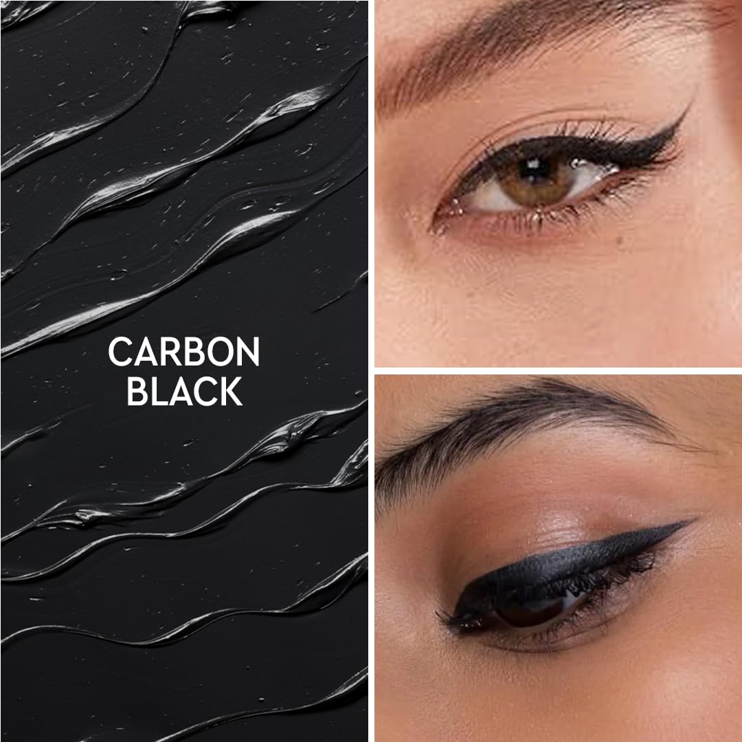 Waterproof Eyeliner Pen - Intense Black, Matte Finish - Lasts Up to 24 Hours - Tear, Sweat & Smudge Proof - 100% Vegan, 1.1 ml