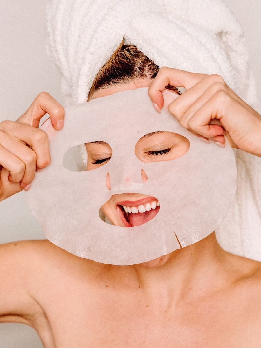 Exfoliating Face Masks (10-Pack) Korean Skincare Infused with Exfoliating Collagen, AHA, Glycolic Acid, BHA, Niacinamide & Ceramide - Revitalizing Solution for Smooth, Radiant Skin