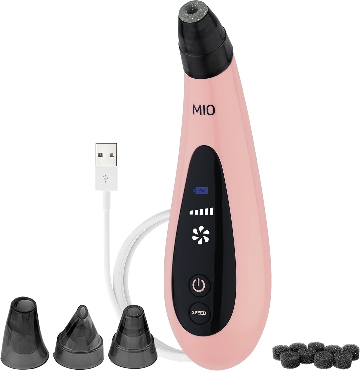 Spa Sciences - MIO - Diamond Tip Microdermabrasion Blackhead Remover, Pore Cleansing, & Resurfacing System - Reduces Acne Scars, Wrinkles, and Exfoliates for Clearer Skin