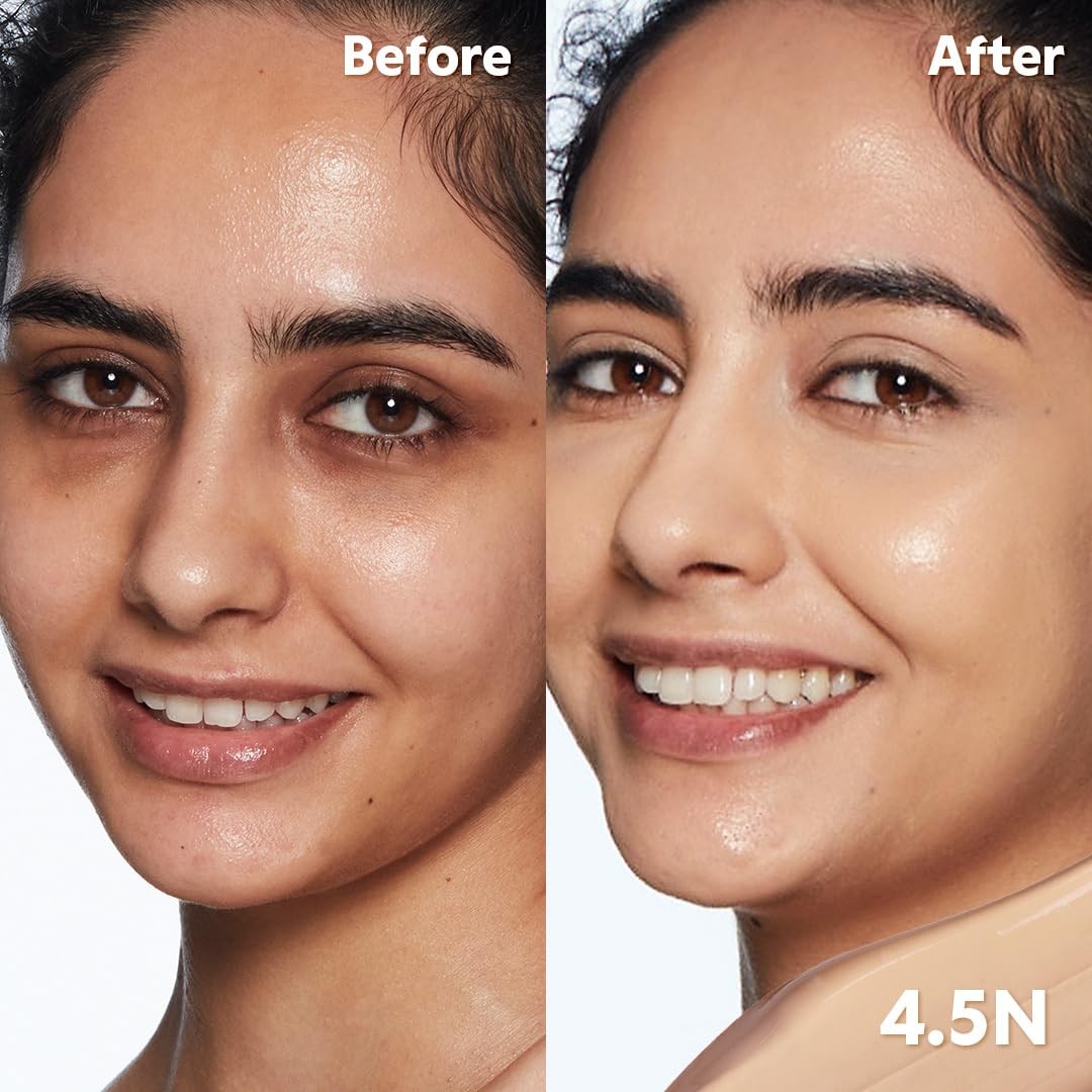 TIRTIR Glide&Hide Blurring Concealer - Creamy texture, Conceals dark circles and wrinkles, Dual formula (liquid tip & balm stick), Long-lasting wear, Korean Makeup, #3W, 0.28 Oz