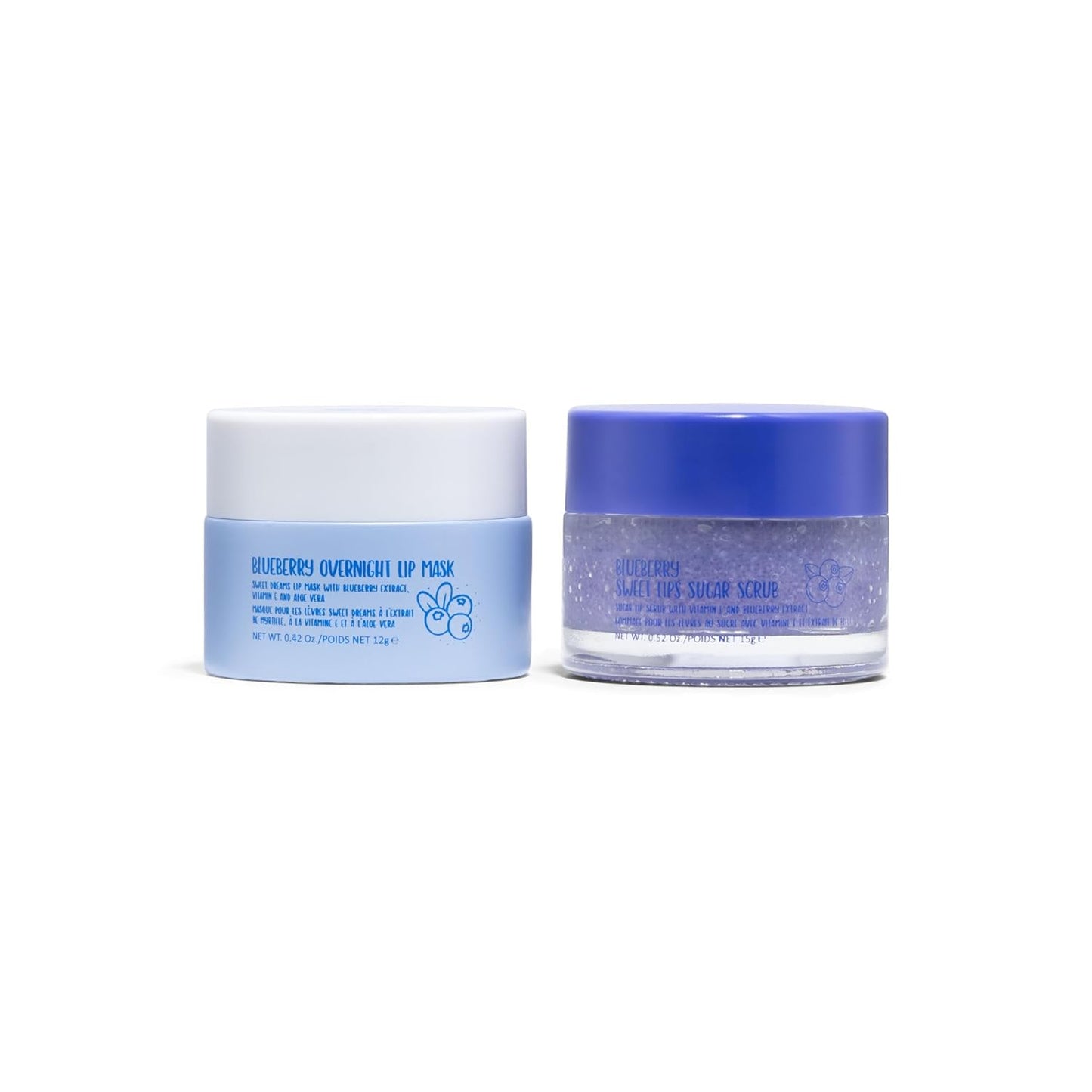 W7 Very Berry Clean - Makeup Cleansing Balm, Lip Mask & Scrub Trio - Gentle Makeup Remover & Overnight Lip Care Set