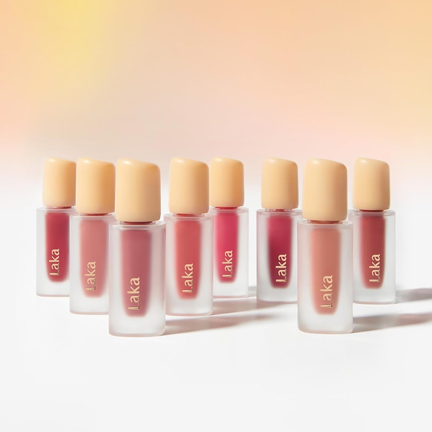 Laka Fruity Glam Tint, 4.5g/0.15 oz., Glowing Lip Stain with Wide Color Spectrum, Hydrating & Lightweight Texture, Long-Lasting Bold Stain, Non-Sticky, Vegan, K-Beauty (#113 Pleasure)