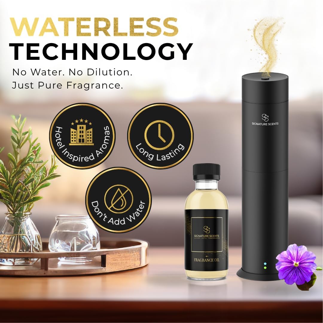 Luxury Hotel Diffuser Oil for Hotels and Homes - Aromatherapy Oils for use with an Essential Oil Diffuser at Home - Fragrance-Scent Diffuser Oil Blend (Noir) 4.05fl oz (120ml)