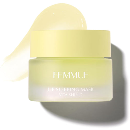 Lip Sleeping Mask (Vita Shield) | Overnight Hydrating Treatment for Dry, Cracked Lips | With Fatty Acids for Plumping & Softening | Non-Sticky Formula