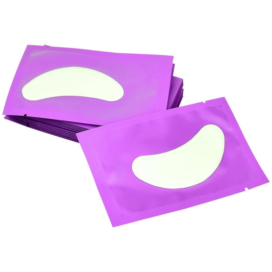30 Pairs Under Eye Patches, Isolation Eyelash Extension Pads, Under Eye Gel Pads for Pro Salon and Individual, DIY Lashes Extension Supplies (Purple)