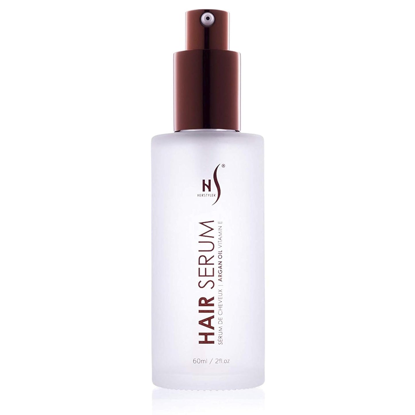 HerStyler Hair Repair Serum - Argan Oil Hair Serum for Frizzy and Damaged Hair - For Frizz, Styling and Shine - 2 Fl Oz - Pack of 1