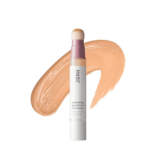 JOAH Perfect Complexion Under Eye Concealer and Serum, Korean Makeup, Hydrating Under Eye Serum Concealer Stick for Dark Circles and Puffiness, Peptide Serum with Medium Coverage