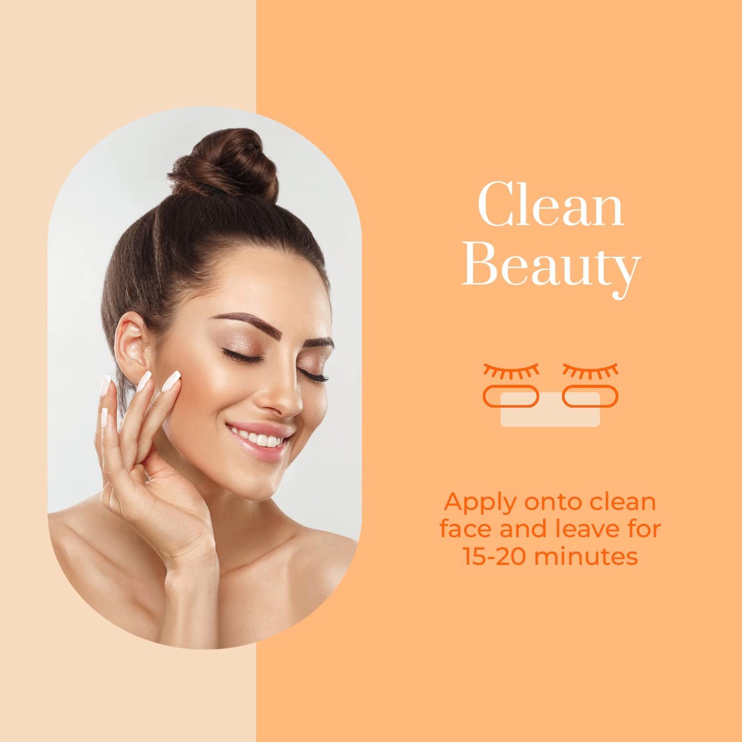 Vitamin C & Collagen Under Eye Patches 5 Pack - Diminishes Dark Circles & Puffiness, Anti-aging, Cooling & Soothing Eye Pads - Cruelty Free Korean Skincare