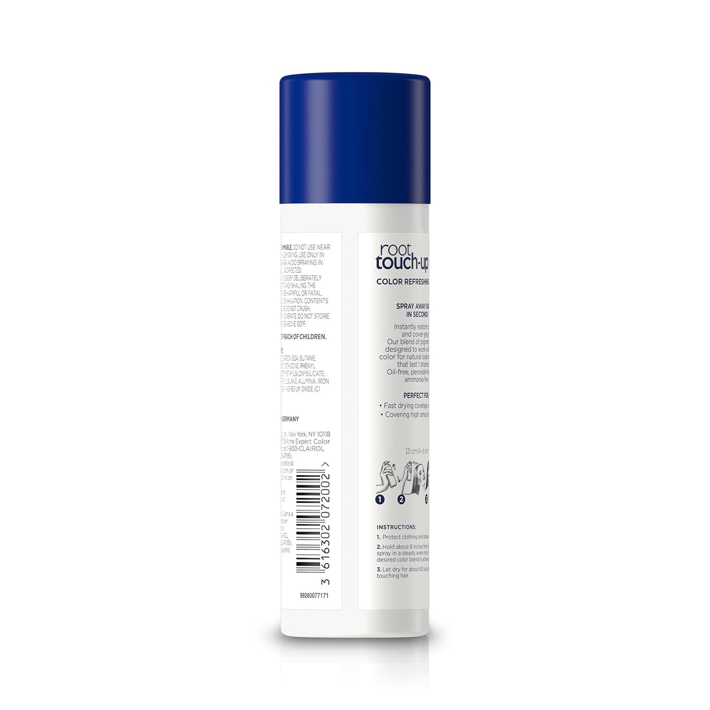 Clairol Root Touch-Up by Nice'n Easy Temporary Hair Coloring Spray, Black Hair Color, Pack of 1