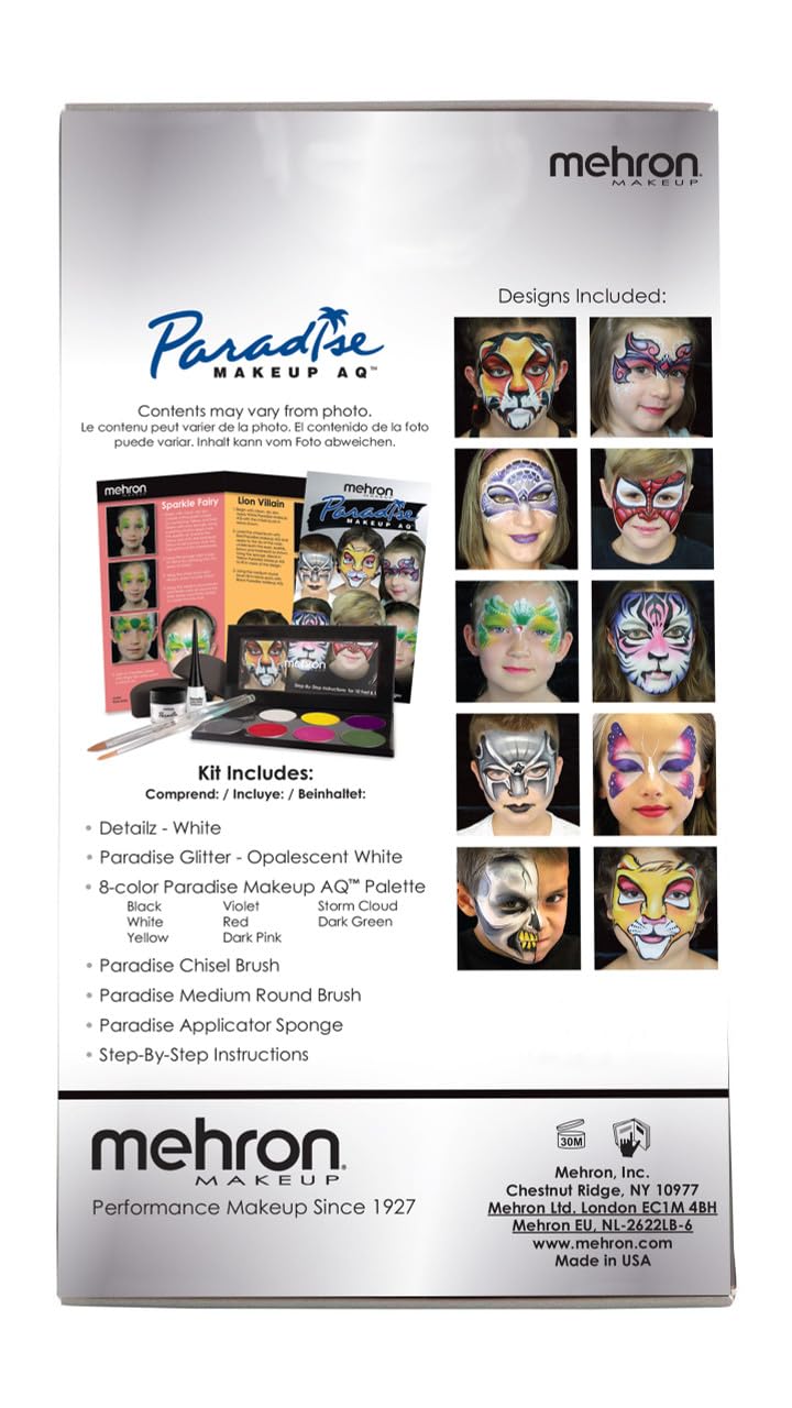 Mehron Makeup Premium Character Kits| Makeup Kits for Halloween & Cosplay| Made in the USA | Complete Kit | Includes all Makeup, Tools, & Instructions on How to Create the Look | (Children's Face)