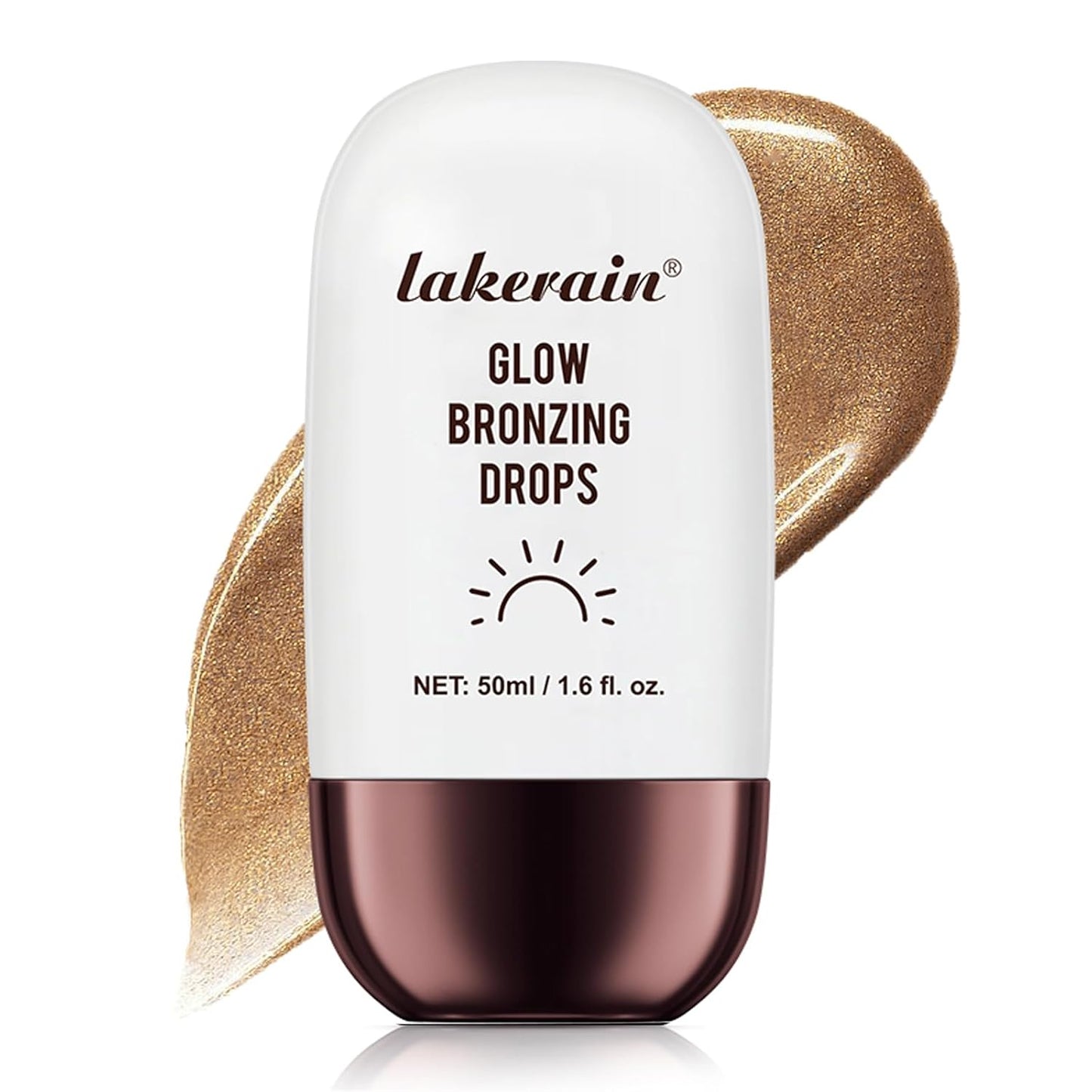 Bronzing Drops For Face, Liquid Bronzer Glow Drops, Face Body Shimmer Glow Illuminator, Nourishing Skincare Bronzer Shimmer Oil, Waterproof Moisturizing Body Highlighter(02 Bronze Glow)