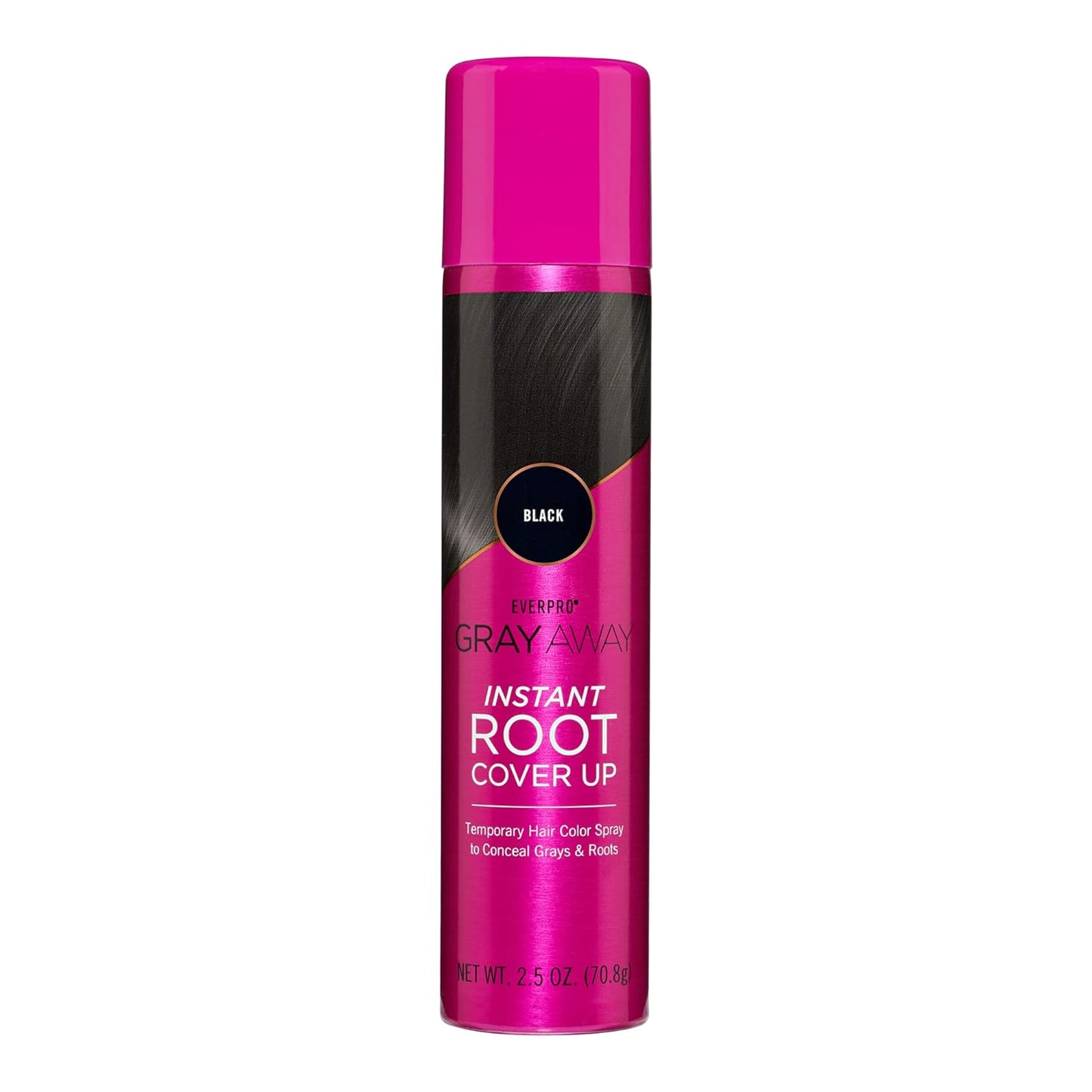 EVERPRO Gray Away Instant Root Cover Up Spray 2.5oz - Black