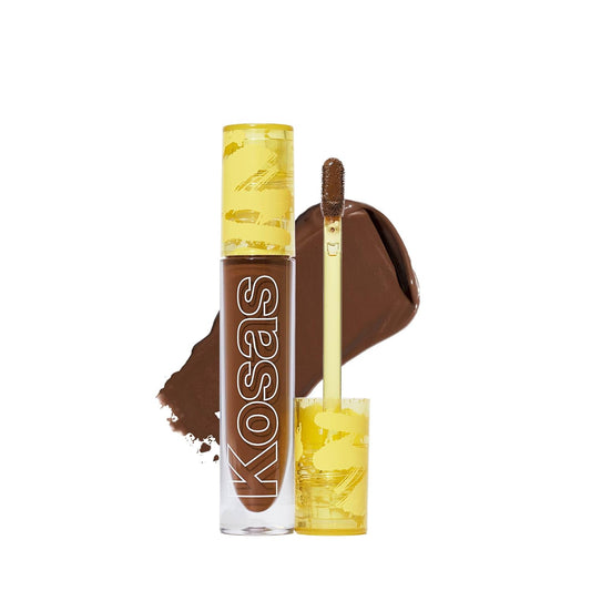 Kosas Revealer Concealer - Medium Coverage Makeup with Hyaluronic Acid, Conceals Dark Circles Under Eyes, Dark Spots and Blemishes + Brightens, Hydrates, Long-Lasting & Vegan, (Tone 9.1 N)