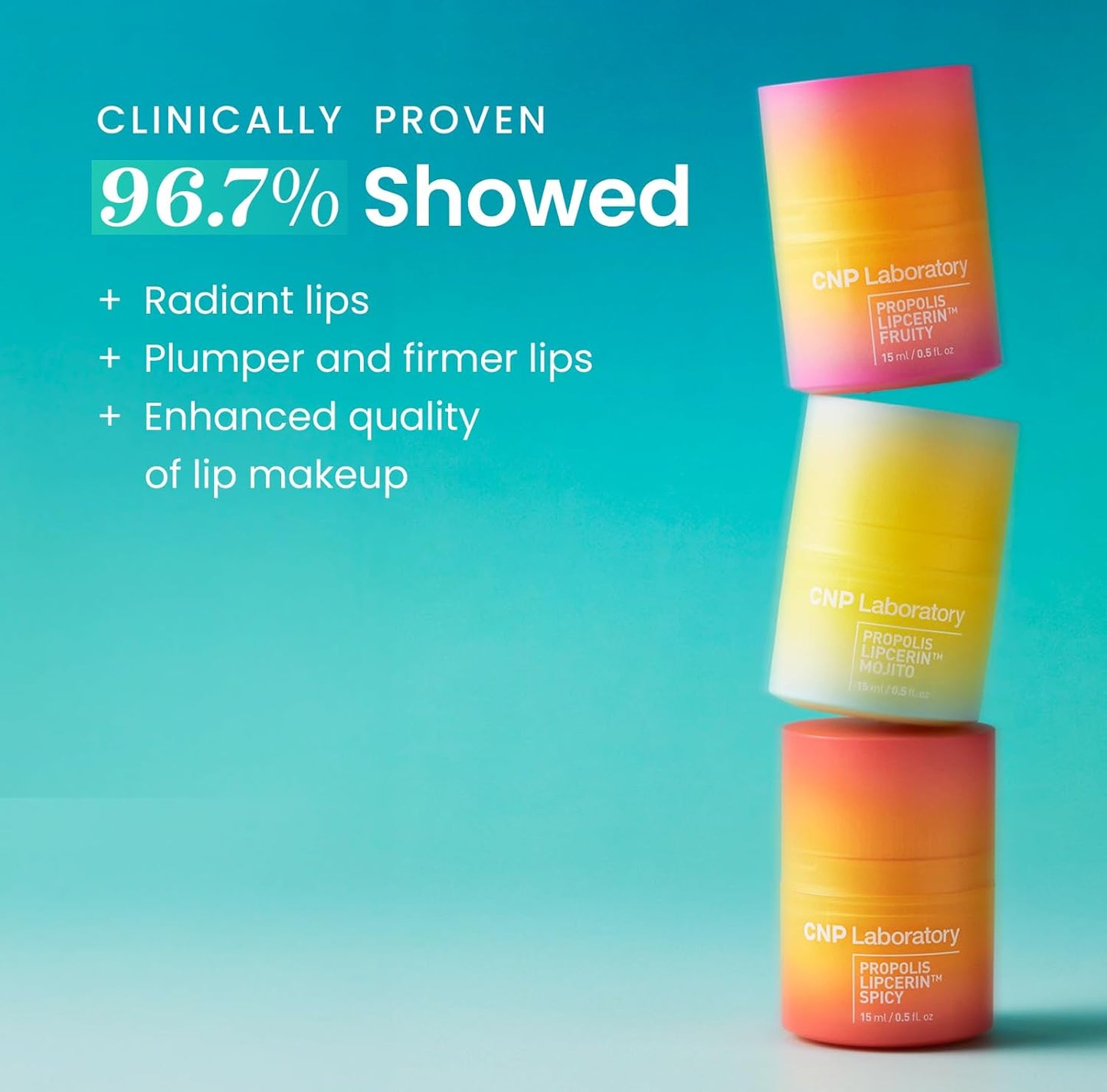 CNP Honey Lip Butter - Propolis Lipcerin™ 03 Lime, Hydrating Overnight Manuka Lip Balm & Mask, 12hr Long-Lasting Moisture, Korean Skin Care, 0.5 fl.oz.