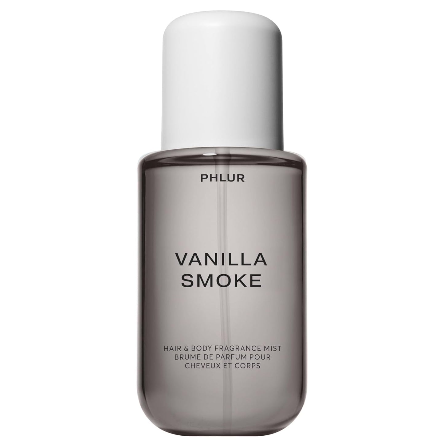 PHLUR Vanilla Smoke Body Mist - Hair and Body Fragrance Mist - Cashmere Vanilla Body Spray with Pink Pepper, Bergamot, Tonka Bean & Incense (8 Fl Oz)
