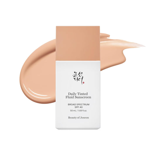 Beauty of Joseon Daily Tinted Fluid Sunscreen 12 Shades for Face Moisturizing Broad Spectrum SPF 40 Korean Skincare 50ml, 1.69 fl.oz #LP110