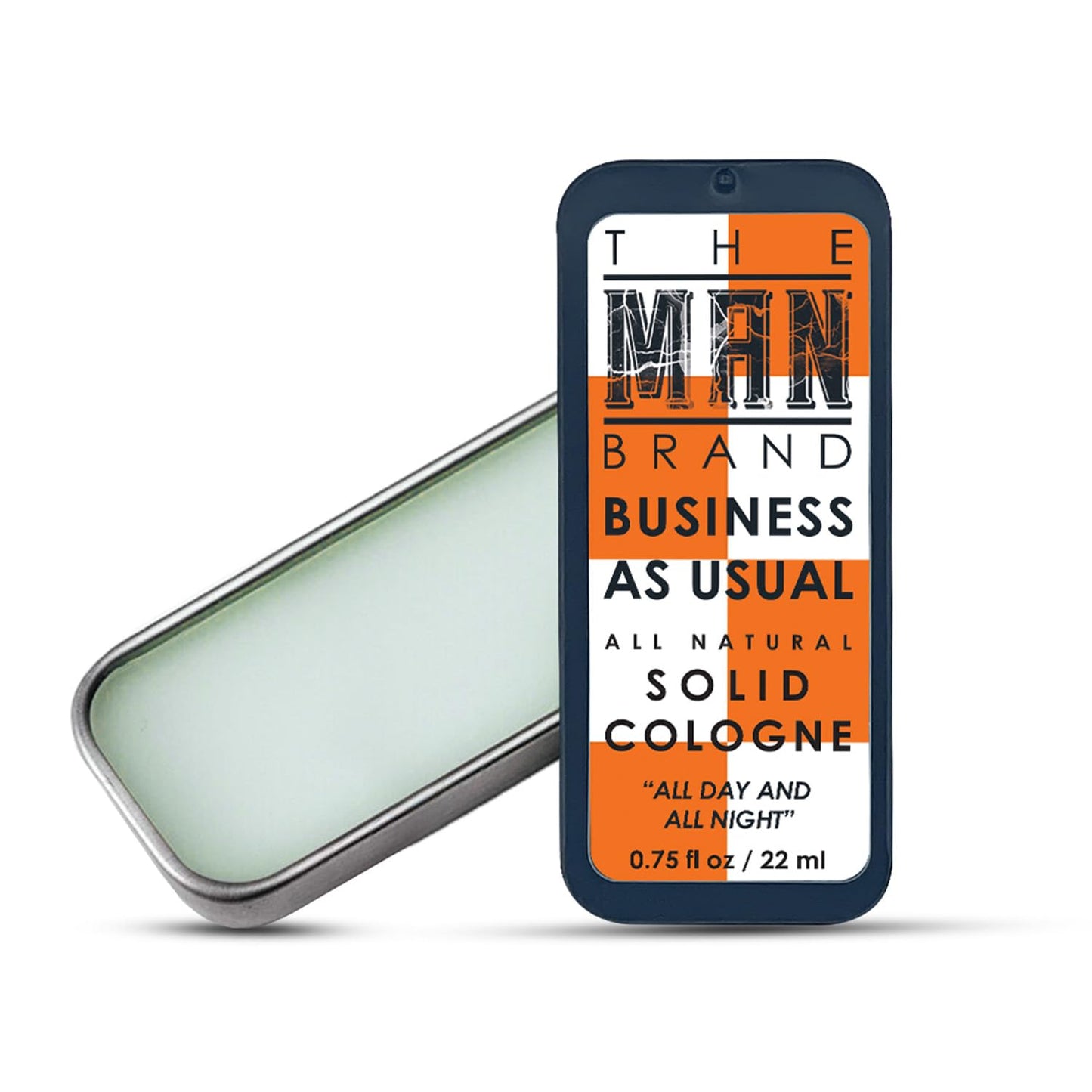 Business As Usual Solid Cologne Balm for men - Natural Men's Cologne - Redefined men's fragrance Wax Cologne, Travel Size Cologne for men - (3/4 oz (Pack of 1), Business As Usual)