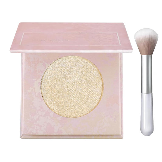 Beige Glittering Face Palette,Stereo for Face Retouching, Eye Shadow Highlighting Shadow Finish Palette, Natural，Low Saturation Makeup Contour Face Palette