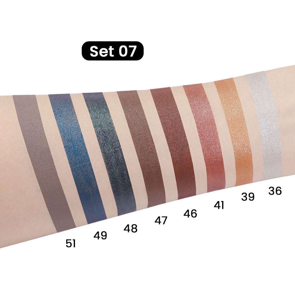 Kaely 8Pcs Cream Eye Shadow Sticks Set, Matte Shimmer Eyeliner Pencil Eyeshadow Palette Makeup, Eye Highlighter Brightener Stick for Older Women Waterproof Pigmented, sombras para ojos 07