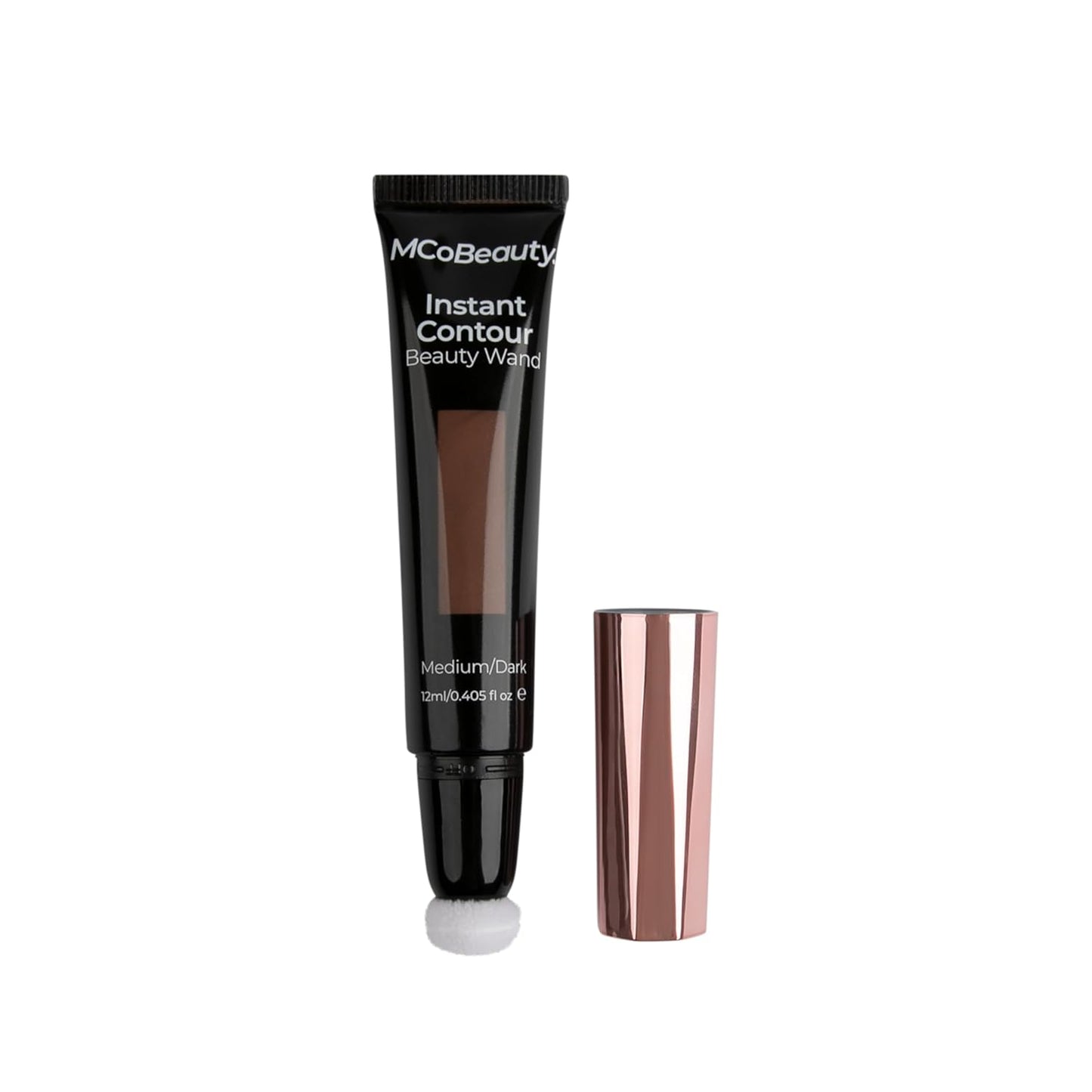 MCoBeauty Instant Contour Beauty Wand, Medium/Dark, Sculpt & Define for a Natural Contour, Vegan, Cruelty Free Cosmetics