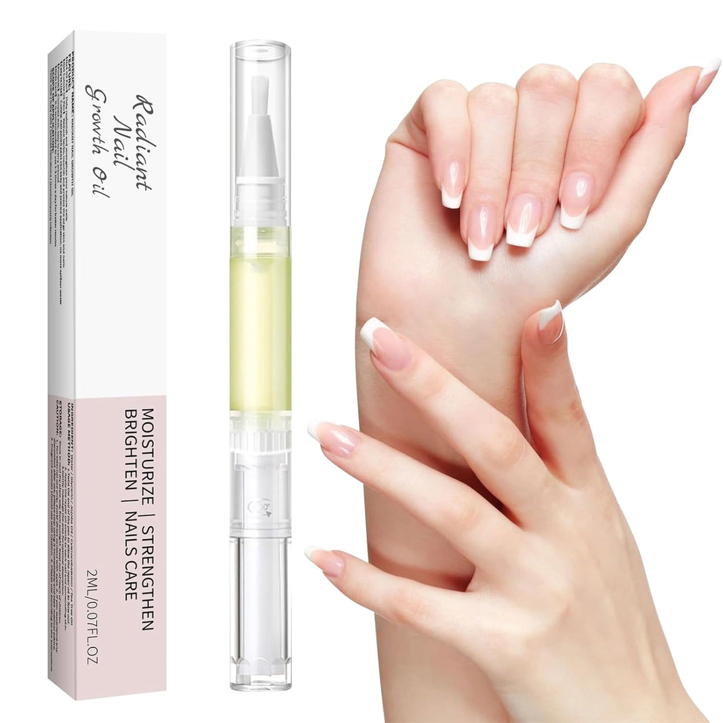 Rejuvenation Nail Growth Pen,Radiant Nail Growth & Strengthening Oil Pen with Cuticle Care and Manicure Nourishment for Moisturizing Nail Care,2Pcs