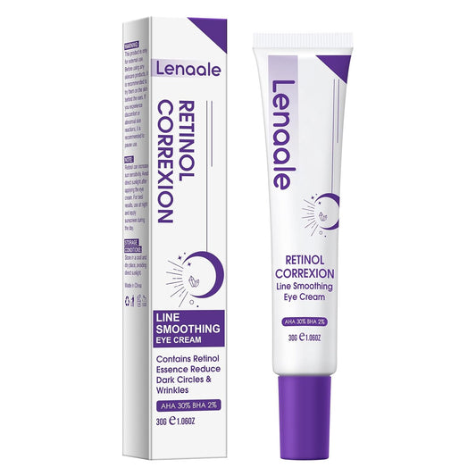 Eye Cream, Retinol Eye Cream for Dark Circles, Puffiness Anti Aging, With Hyaluronic Acid, Peptides, Caffeine Reduces Bags, Smooths Wrinkles & Fine Lines, Dark Circles Under Eye Treatment
