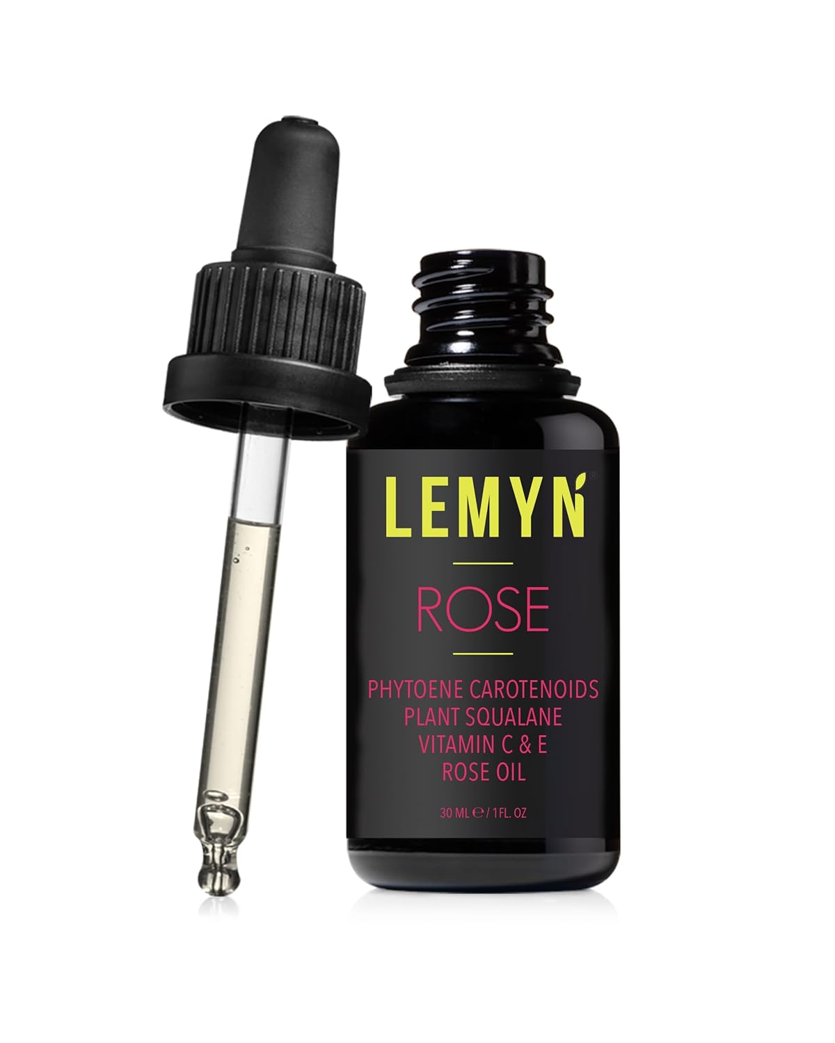 Squalane + Vitamin C Rose Oil | Enhanced with Carotenoids and Vitamin E | Freshly Made Face Oil | Hydrate & Firm | Small-Batch Artisan Skincare 30ml