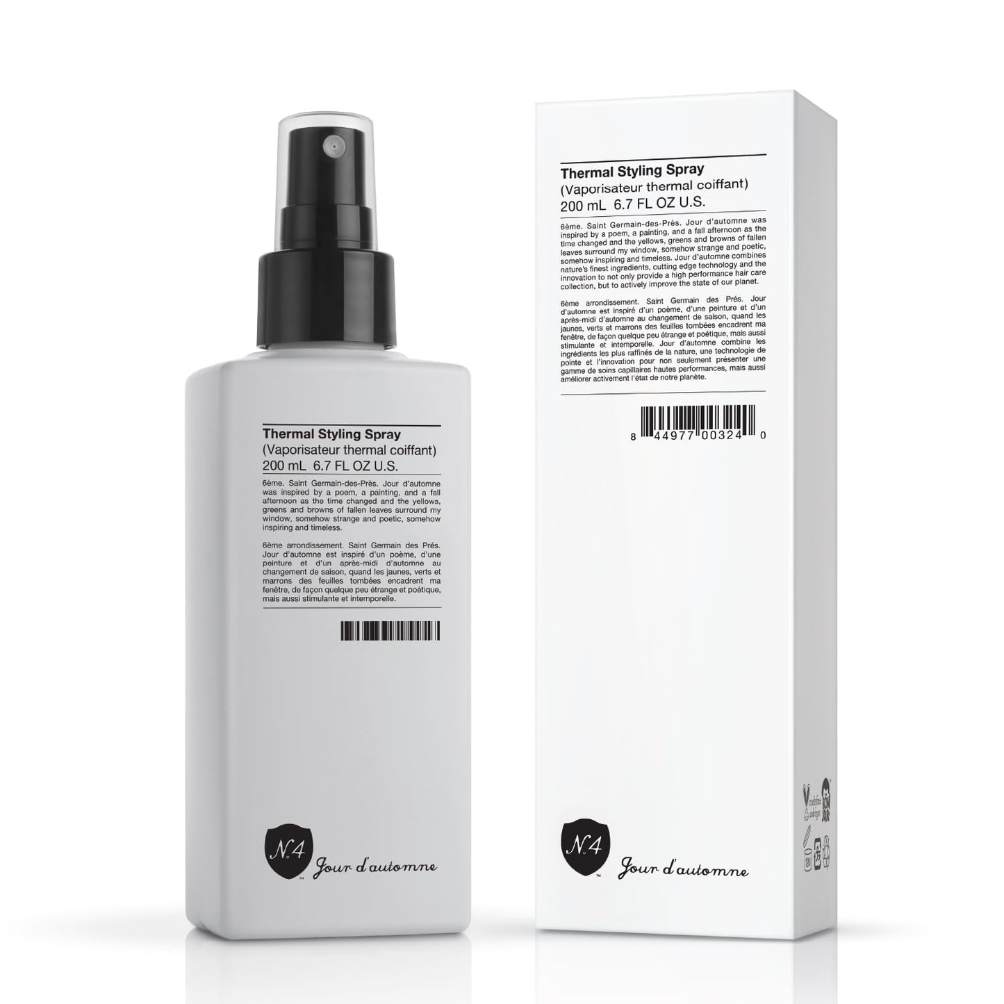 Number 4 Heat Protectant for Hair, Thermal Styling Spray, Blow Dry Spray, 6.7 oz