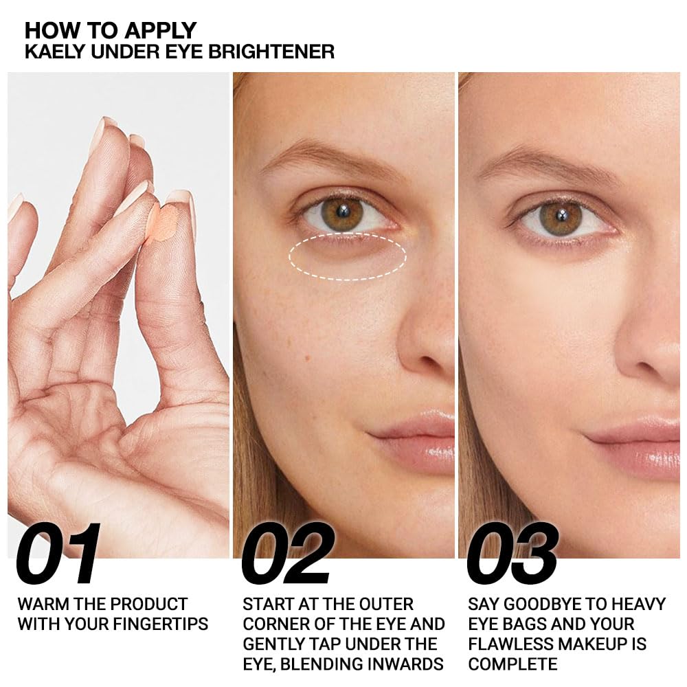 evpct 2Pcs under Eye Brightener, Nourishing Luminous under Eye Concealer Color Corrector for Dark Circles, Waterproof Naturactor Concealer Pot make up for face Eye Ring corrector de ojeras, 07# & 10#