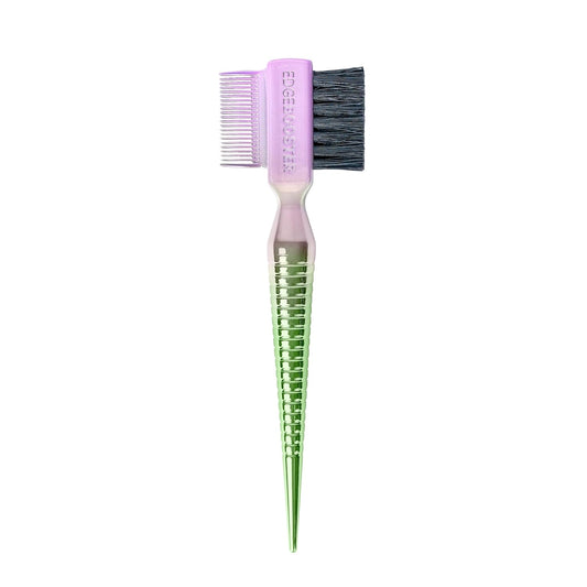 STYLE FACTOR EDGE BOOSTER® Hammer Brush Rat Tail– Double-Sided Edge Control Brush & Comb with Boar Bristles – For Edges, Slick Backs, Baby Hair Styling, and Taming Flyaways- Travel Size