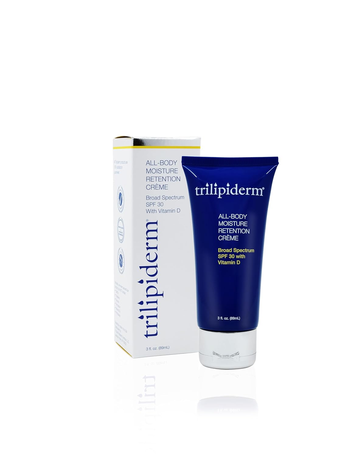 Trilipiderm Travel Size Moisturizer Sunscreen 3oz – The Stowaways Overnight, Travel Size, Getaway – Hydration for Body and Face 1 x SPF 30 Sunblock and 1 x All-Body Moisturizer