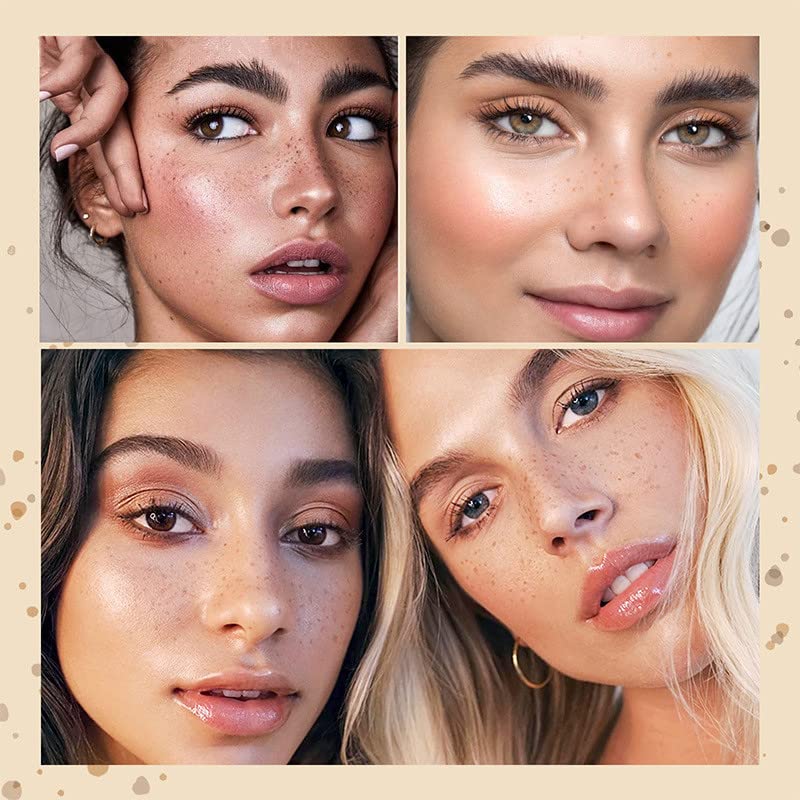 Freckle Pen Faux Freckle Pen Colour Pop Freckle Pen Supernaturally Realistic Freckles Makeup Brush Fantastic Freckles Pen Long-lasting Waterproof Soft-point Absorbent Pen For a Natural and Easy Makeup Look (soft brown)