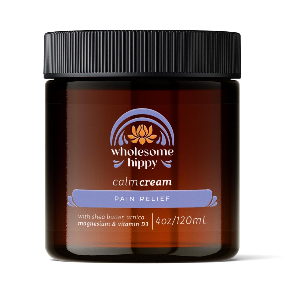 Magnesium Calm Cream – All Natural Body Butter with Magnesium, Vitamin D3, Arnica & Turmeric – Soothing Moisturizer for Skin Wellness & Relaxation – 4oz