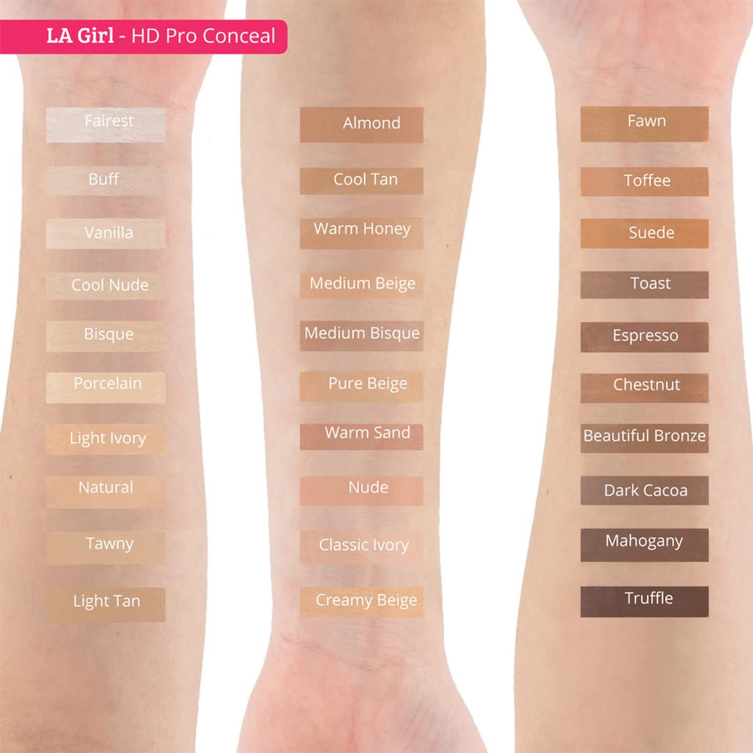 L.A. Girl Pro Conceal HD Concealer, Mahogany, 0.28 Ounce