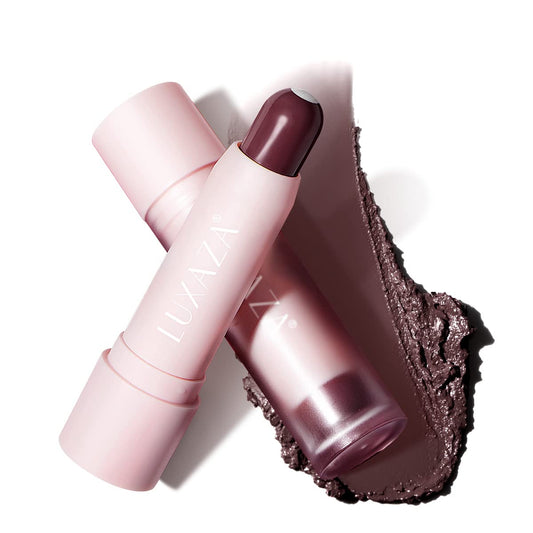 Tinted Lip Balm, Natural Semi-Gloss Finish, Hydrating / Coloring 2 in 1 Lip Stick for Girls & Women 01 Dark-Mauve