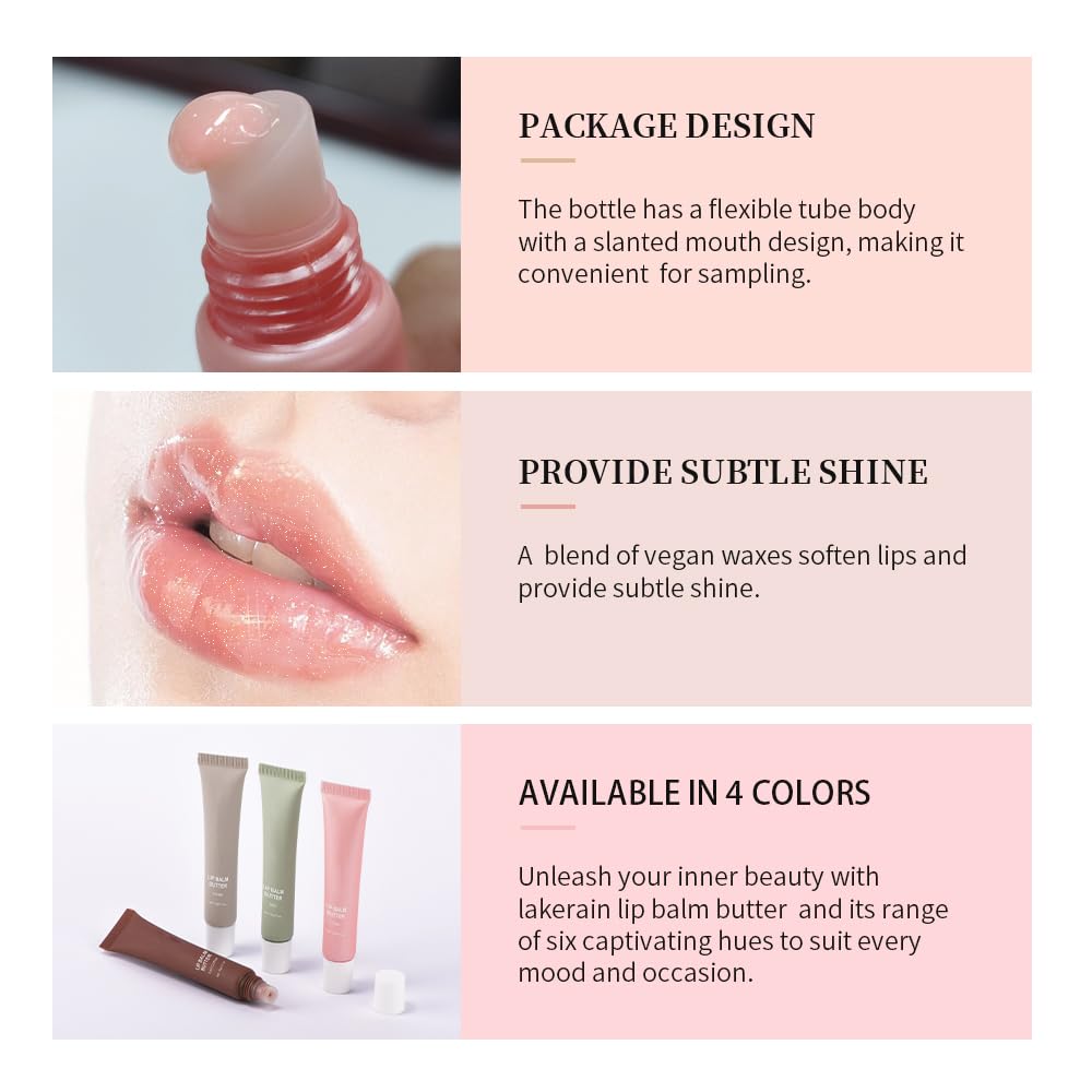 Summer Butter Lip Balm, Moisturizing Hydrating Natural Lip Care, Rich in Nutrients for Soft Smooth Lips