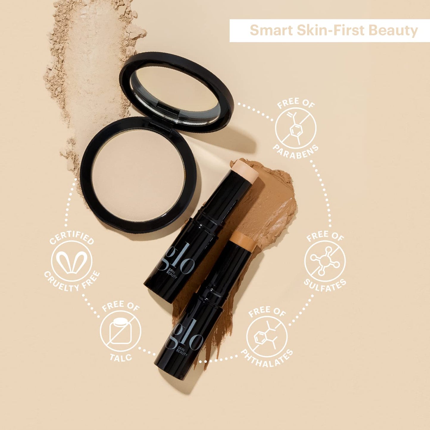 Glo Skin Beauty Cream Blush Stick (Fling) | 3-in-1 Multitasking Long-Wear Cheek, Lips + Lids Stick | Packed with Skincare Benefits