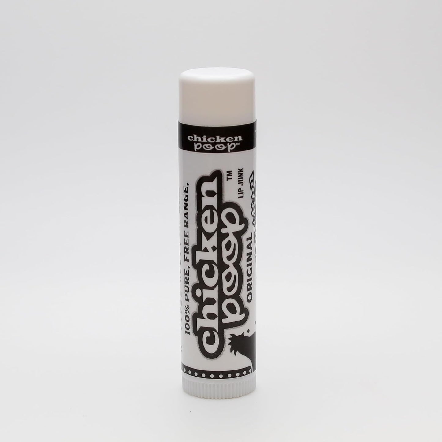 Chicken Poop Lip Balm Simone Chickenbone 100% Natural Moisturizer for Dry, Chapped Lips, 0.15 oz, (Original), Pack of 5
