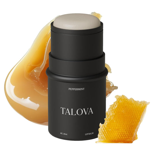 Peppermint Grass-Fed Tallow Lip Balm, Lip Sleeping Mask, Overnight Moisturizer, Natural & Clean Moisturizing Lip Balm w/Vitamins A, D, E, & K, Nourishes & Smooths Texture, Dry & Chapped Lips